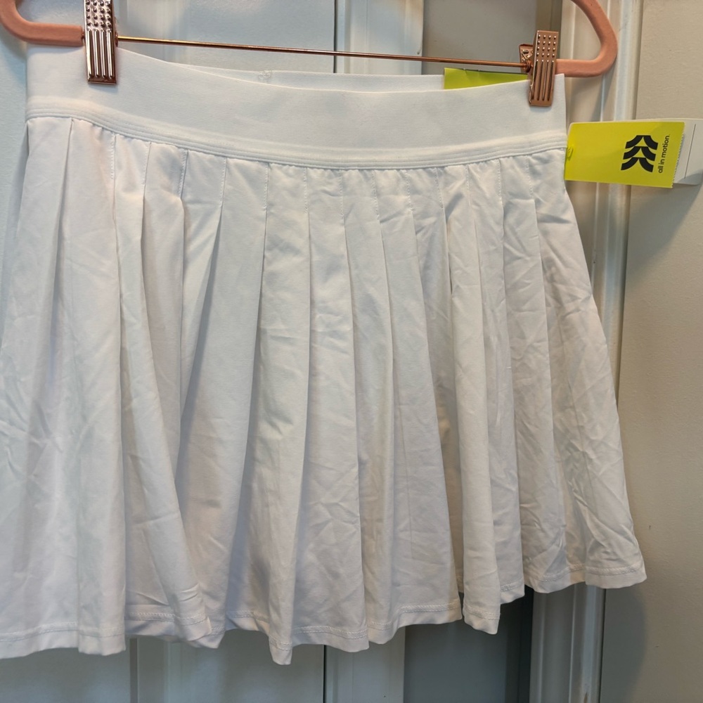 Target White Mini Skater Skirt with Pleats